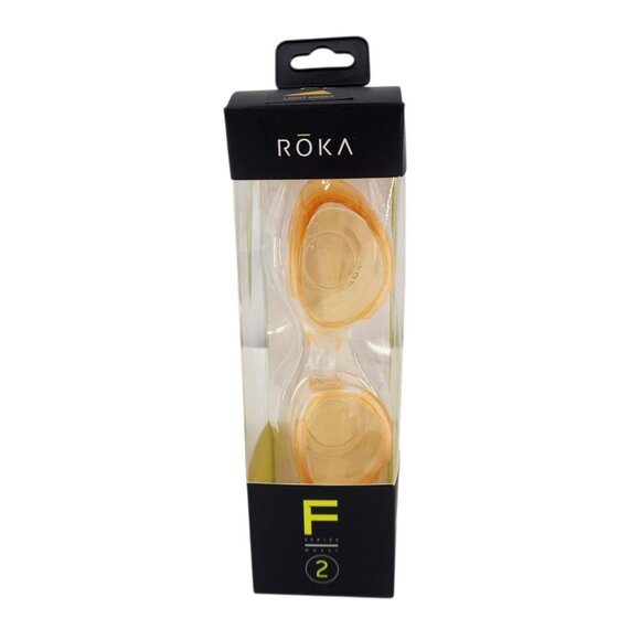NEW Roka Adult OS Swim Goggles F2 Light Amber F-Series Spctrm Performance Optics - Picture 1 of 11